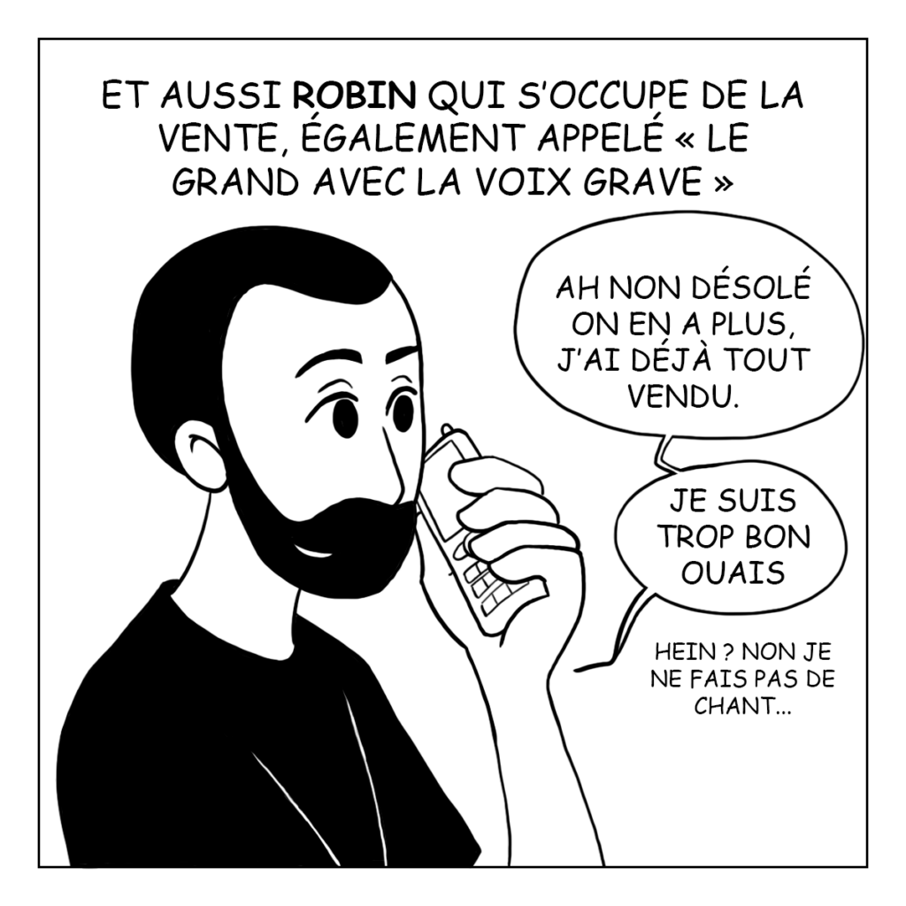 Bande Dessiné de l'équipe de Panda 2 Roues