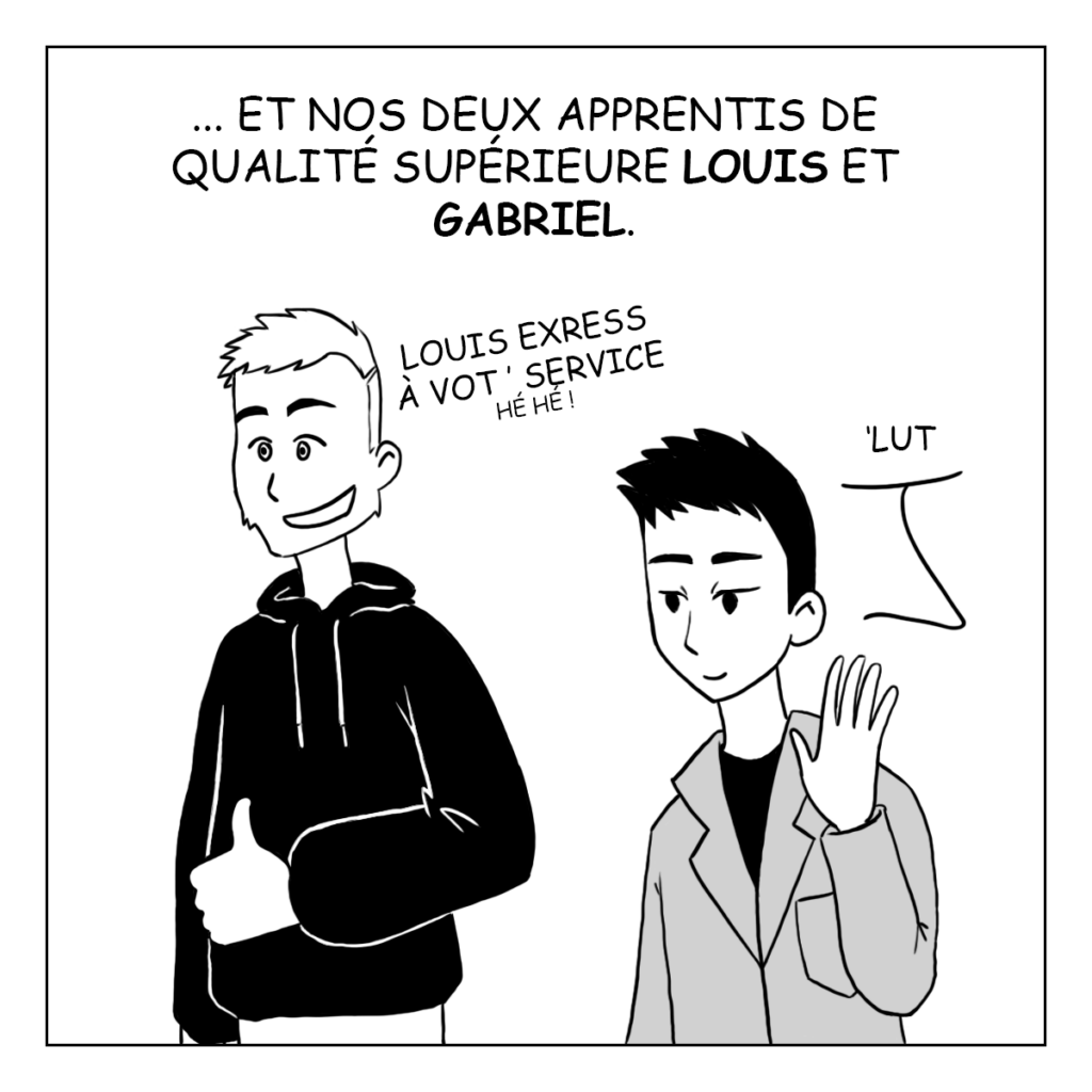 Bande Dessiné de l'équipe de Panda 2 Roues