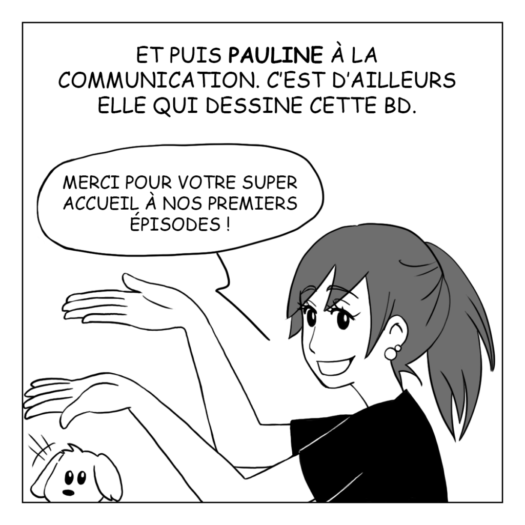 Bande Dessiné de l'équipe de Panda 2 Roues